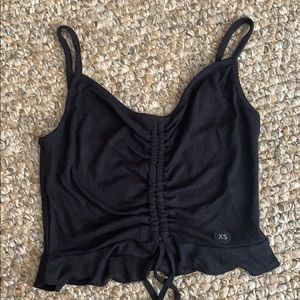 cinched tie tank top